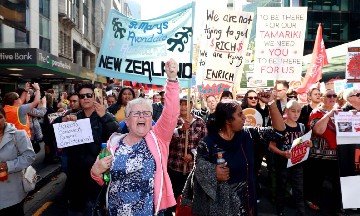 New Zealand Teachers Stage Country's Largest Education Strike | Teacher ...