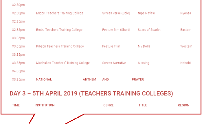 2019 National Drama Program