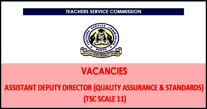2019 TSC Job of Assistant Deputy Director Quality Assurance