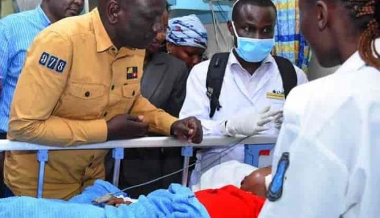 Dp Ruto visits injured pupils