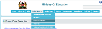 form one selection 2020, download 2020 form one admission letters, ministry of education www.education.go.ke