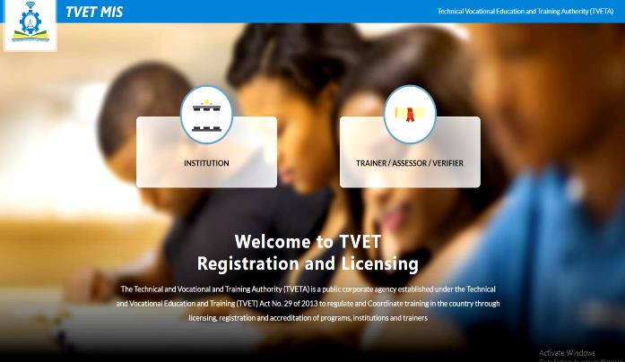 TVET Opens Online MIS System for Licensing of Trainers, Assessors, Colleges, and Programs .