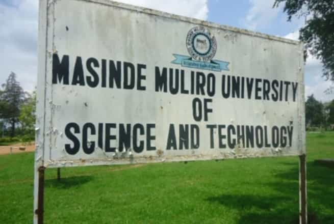 A sign post of Masinde Muliro University of Science of Technology (MMUST)