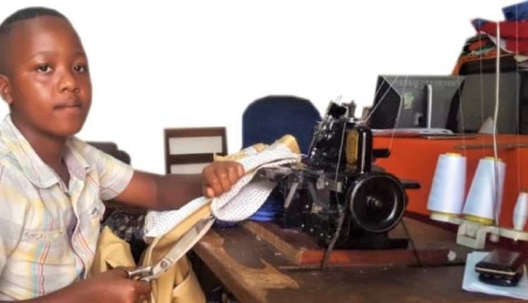 Primary School Child Uses Lockdown To Gain Tailoring Skills.