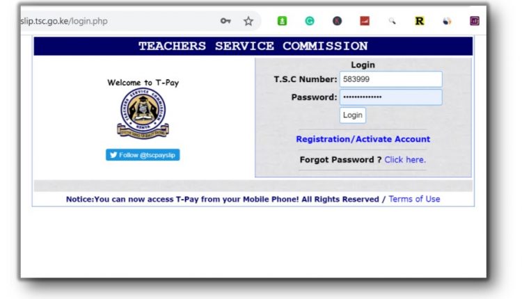 TSC Payslip for Teachers: Registering, Logging In and Getting Payslip at the Payslips Portal https:payslip.tsc.go.ke/,