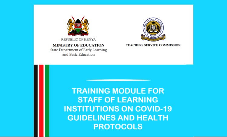 TSC Training Module for Staff of learning institutions on COVID-19 guidelines and Health Protocols