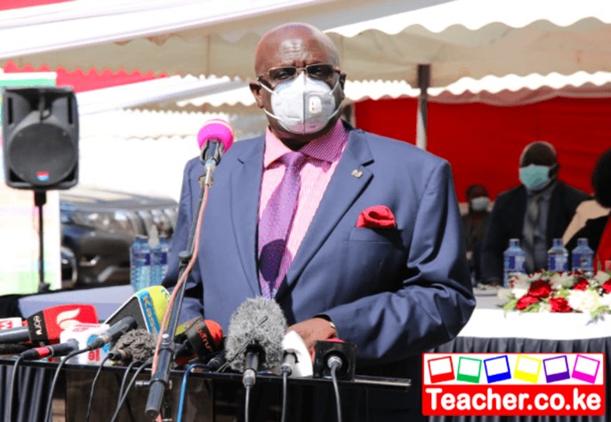 Riasibo 2020 KCPE Results released by Prof George Magoha.