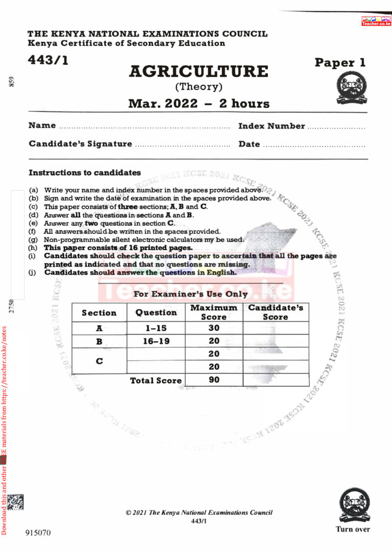 Kcse Form Past Papers And Marking Schemes Pdf Ecolebooks | Hot Sex Picture