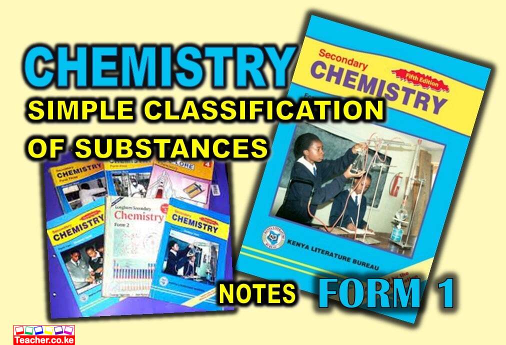 Chemistry Form 1- Simple classification of substances notes-min