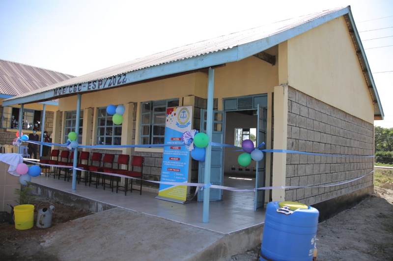 Completed CBC classroom in Siaya County