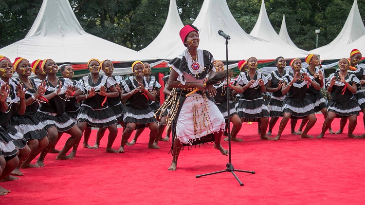 Participants performing at the Kenya Music Festival