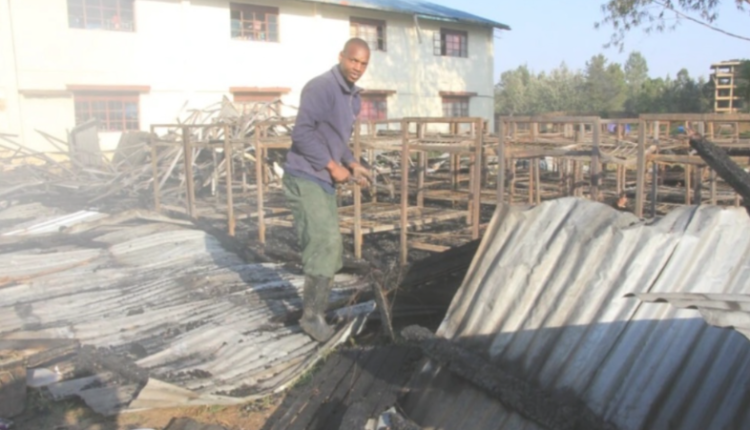 Fire broke out in Moi Suba Girls in Migori County burning down a dormitory that hosted 68 students
