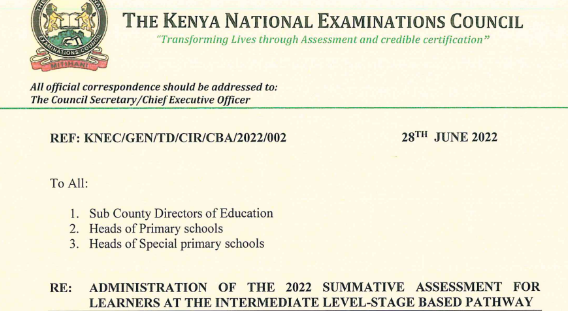 KNEC Releases Circular on Summative Assessment to Upload KILEA Papers