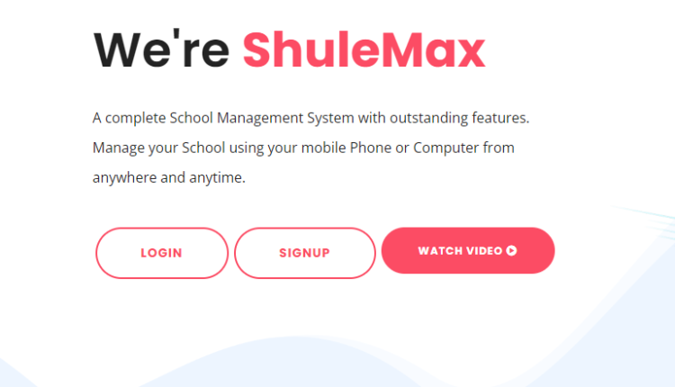 ShuleMax Homepage