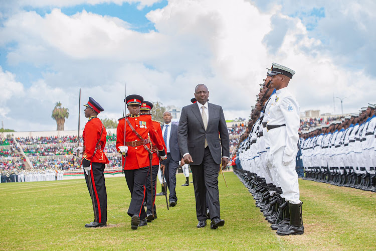 President William Samoei Ruto during the Jamhuri Day celebrations