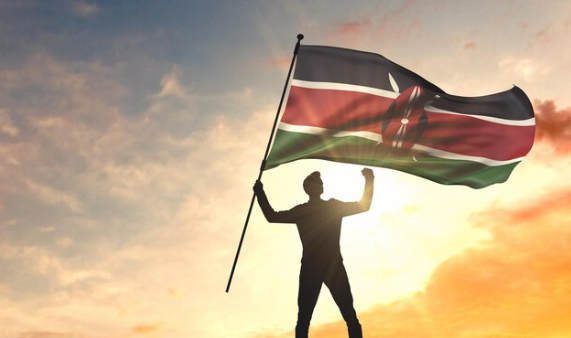 An image of the Kenyan flag