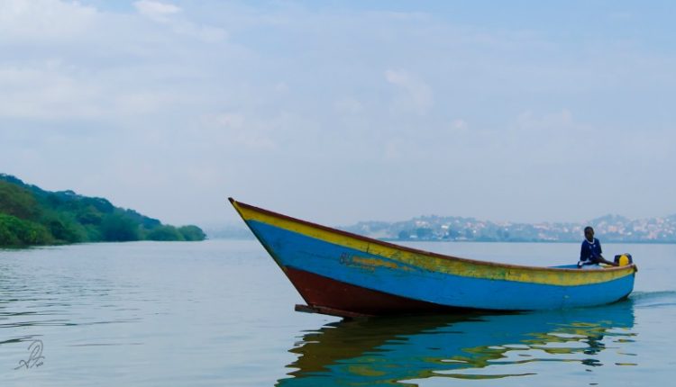 A boat in Lake Victoria