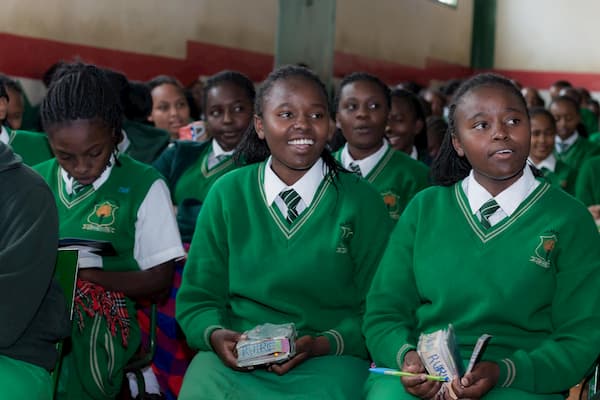 Learners from Bishop Gatimu Ngandu Girls