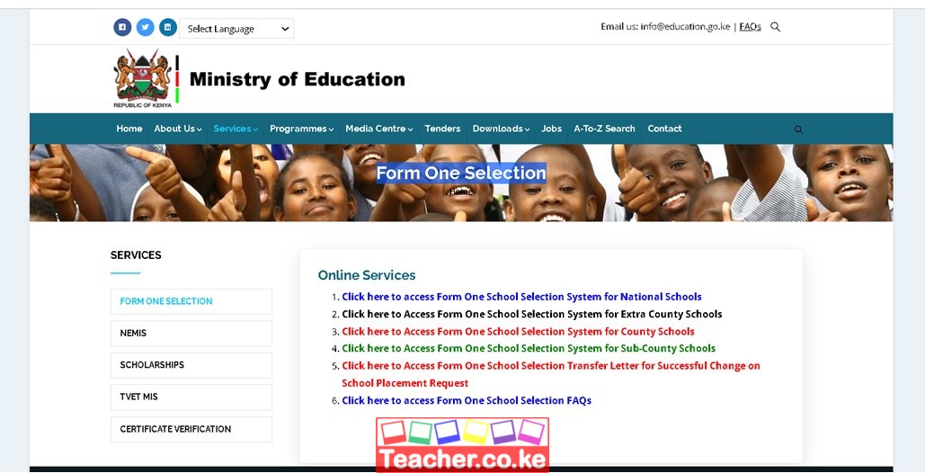 How to Check 2024 Form One Selection Results, and Download Admission Letters