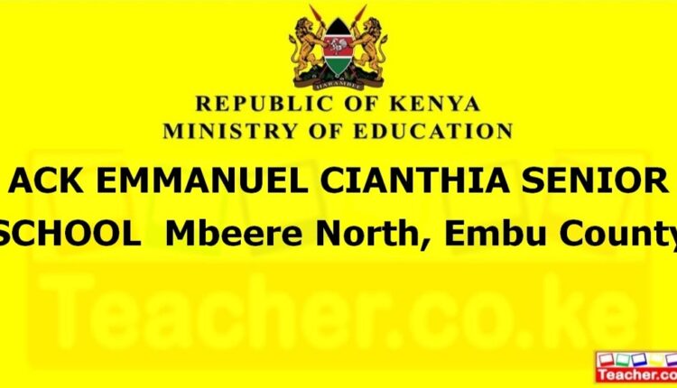 Ack Emmanuel Cianthia Senior School - Embu