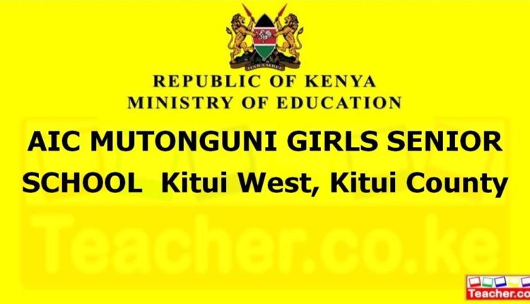 Aic Mutonguni Girls Senior School - Kitui