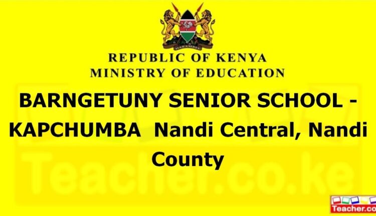 Barngetuny Senior School -Kapchumba - Nandi