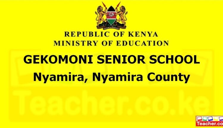 Gekomoni Senior School - Nyamira