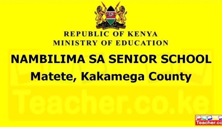 Nambilima Sa Senior School - Kakamega