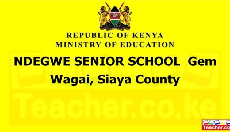 Ndegwe Senior School - Siaya