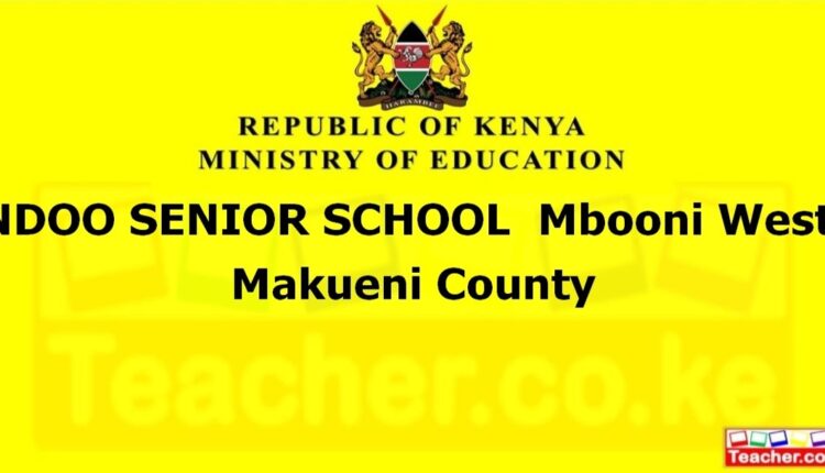 Ndoo Senior School - Makueni