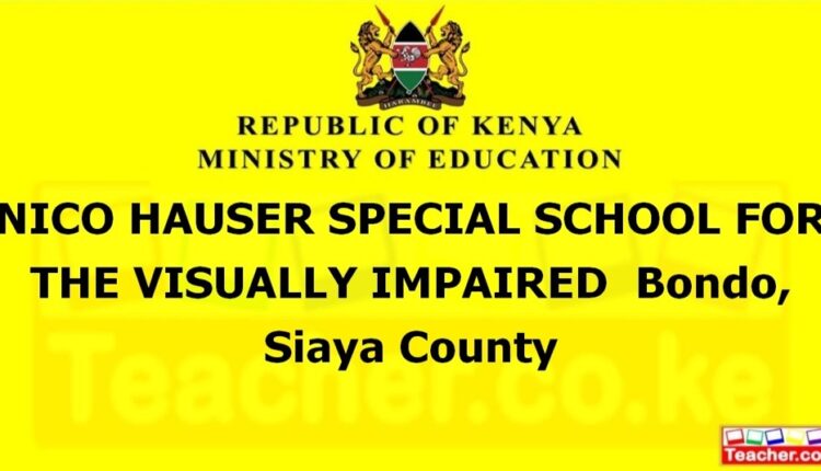 Nico Hauser Special School For The Visually Impaired - Siaya