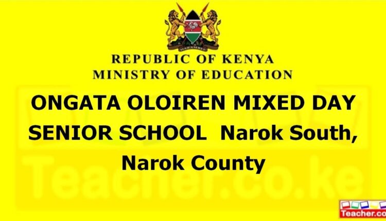 Ongata Oloiren Mixed Day Senior School - Narok