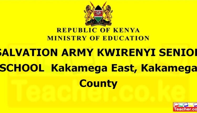 Salvation Army Kwirenyi Senior School - Kakamega