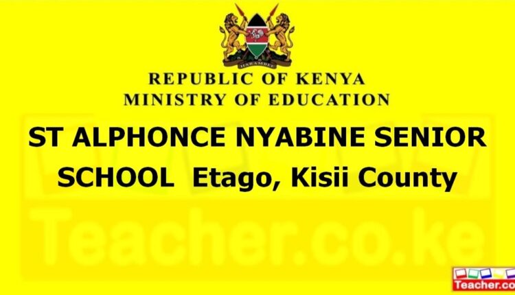 St Alphonce Nyabine Senior School - Kisii