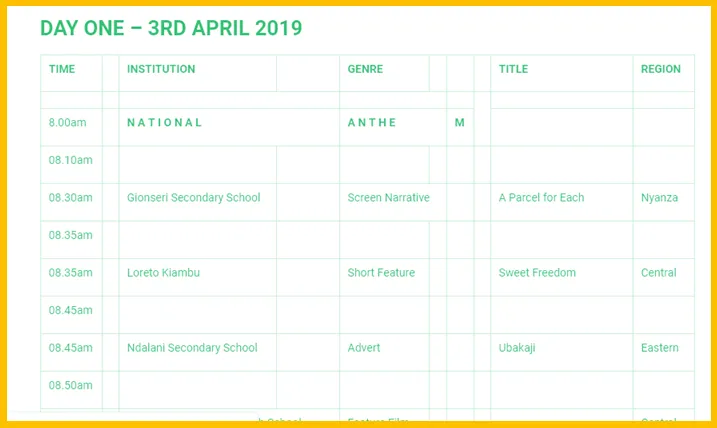 2019 National Drama Program