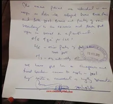 Tumu Tumu girls high school student's medical report 2.