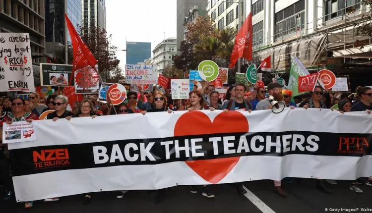 New Zealand Largest Teachers Strike