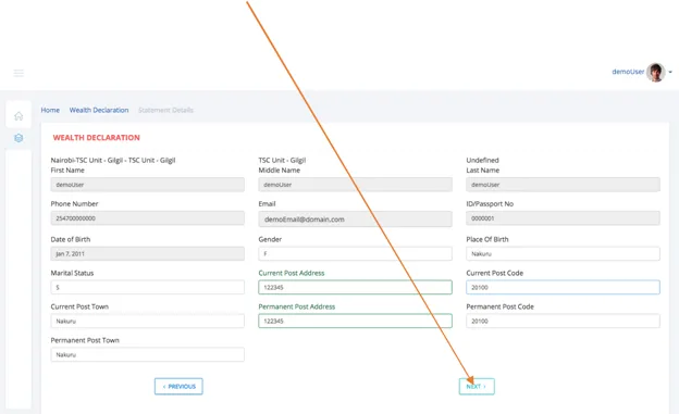  TSC Wealth Declaration