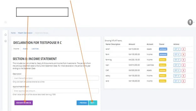 2020 TSC Wealth Declaration Procedure