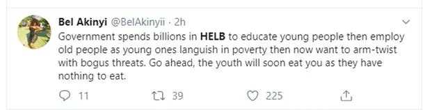 Bel Akinyi's Response to HELB Loan notice