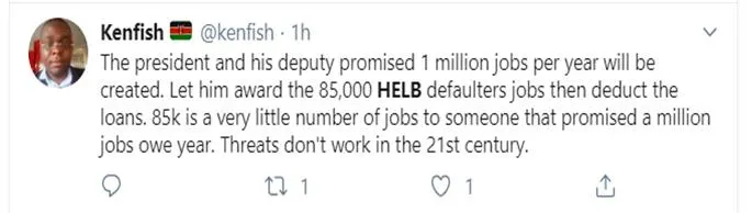 KenFish's Response to HELB Loan notice