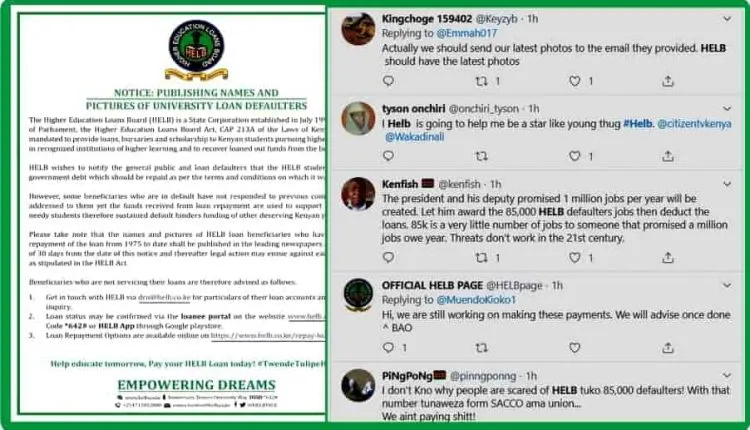 HELB Loan funny Notice