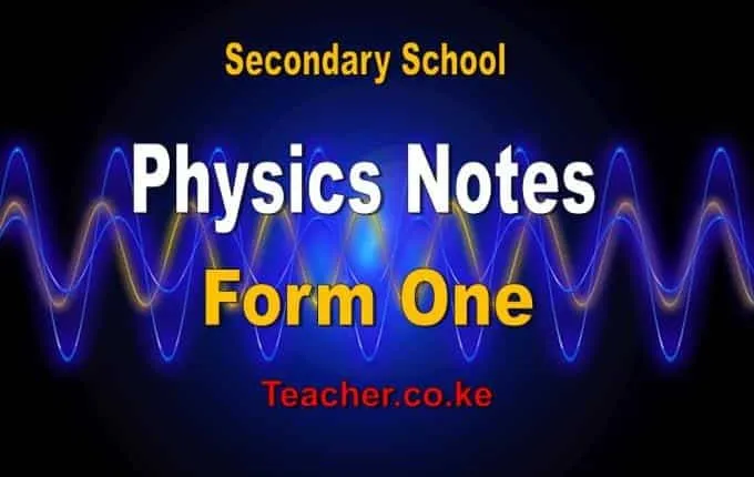 Form 1 Physics notes