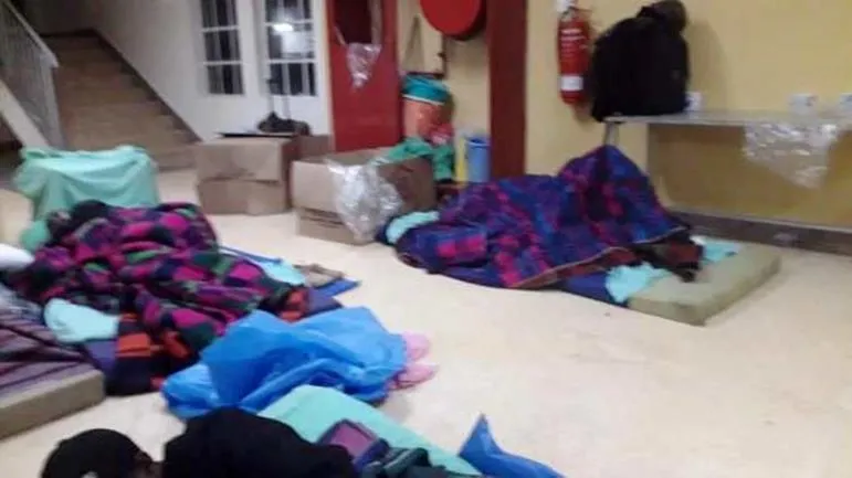 Leaked Photos of KNEC Examiners Sleeping Condition