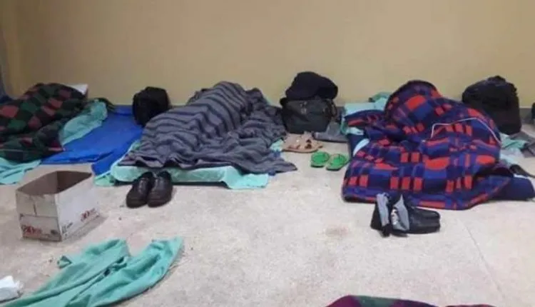 Leaked Photos of KNEC Examiners Sleeping Conditions