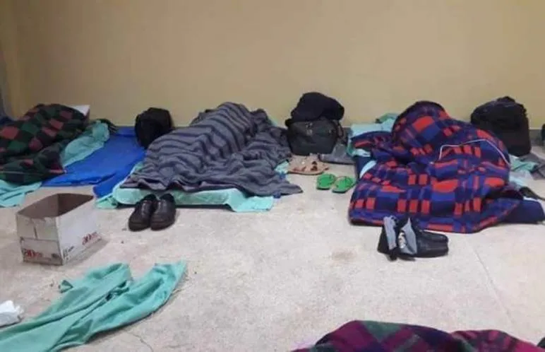 Leaked Photos of KNEC Examiners Sleeping Condition