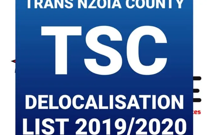 Trans Nzoia County Delocalisation List of Headteachers December 2019
