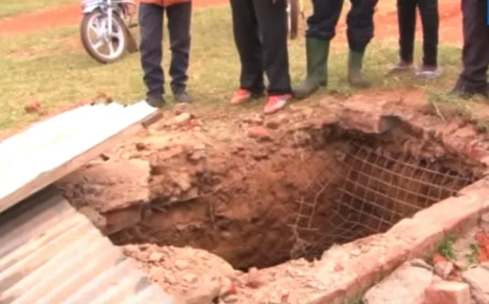 12 ECDE Pupils Fall into Pit Latrine in Moi's Bridge Eldoret. (Photo: NTV Digital)
