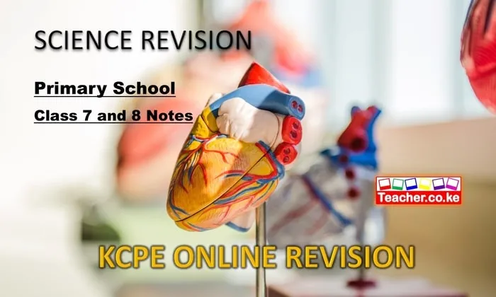 Primary Science Online Revision Class 7-8 Notes, Primary KCPE Online Revision,