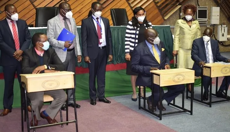 Education CS Magoha Assessing Desk Prototypes